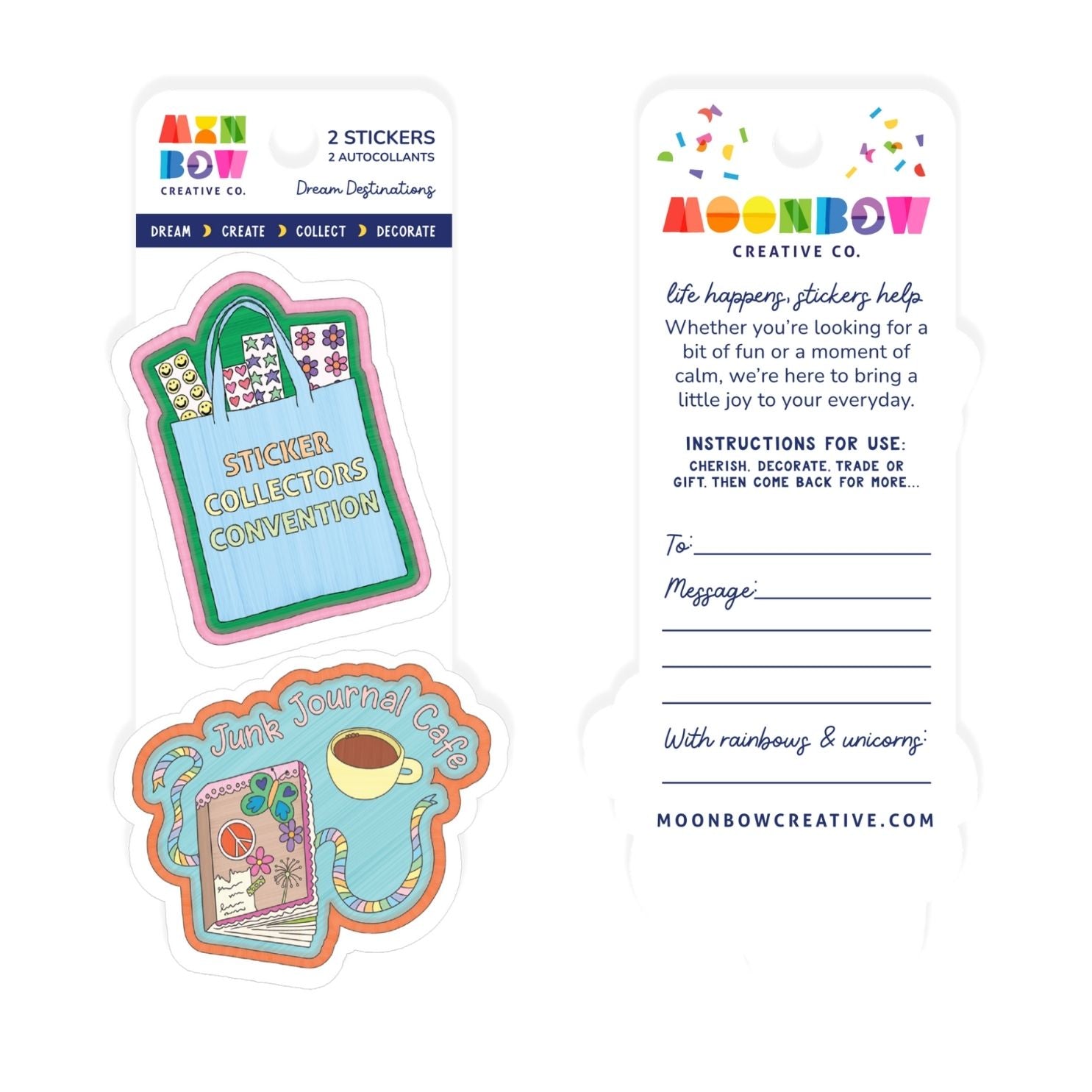 Dream Destinations Double Stickergram