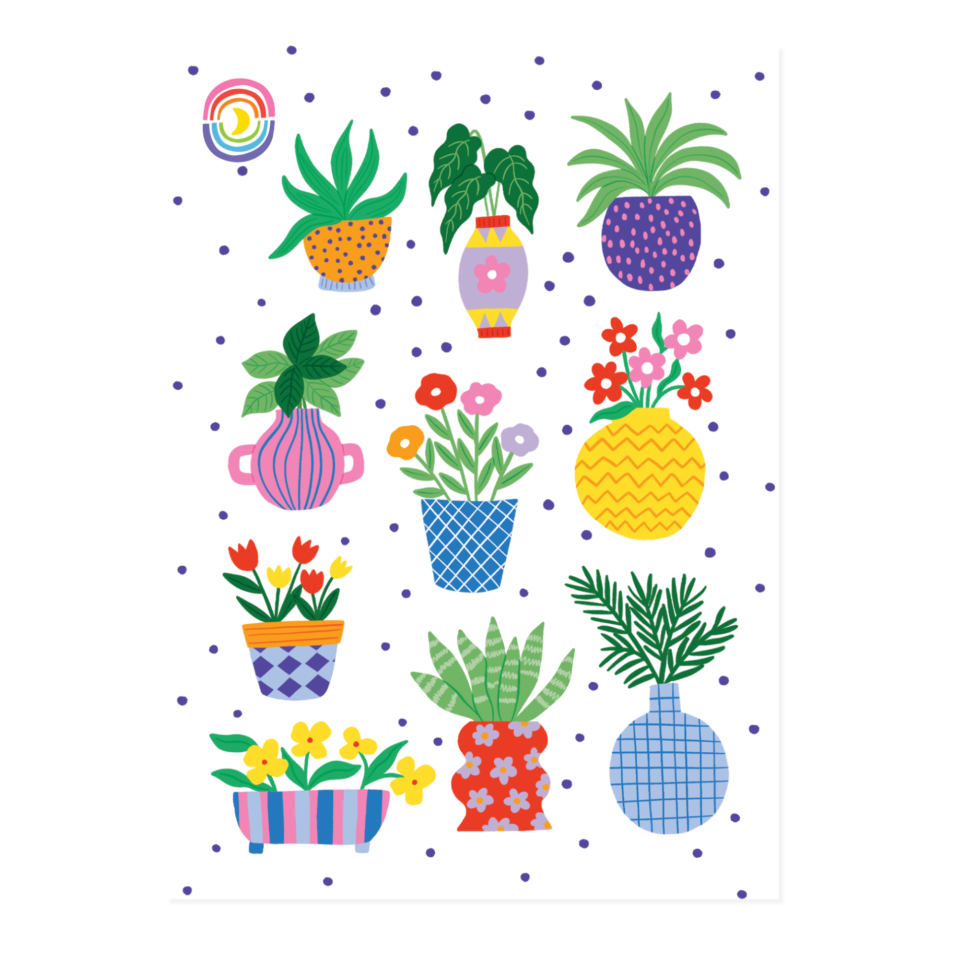 Artsy House Plants Sticker Sheet