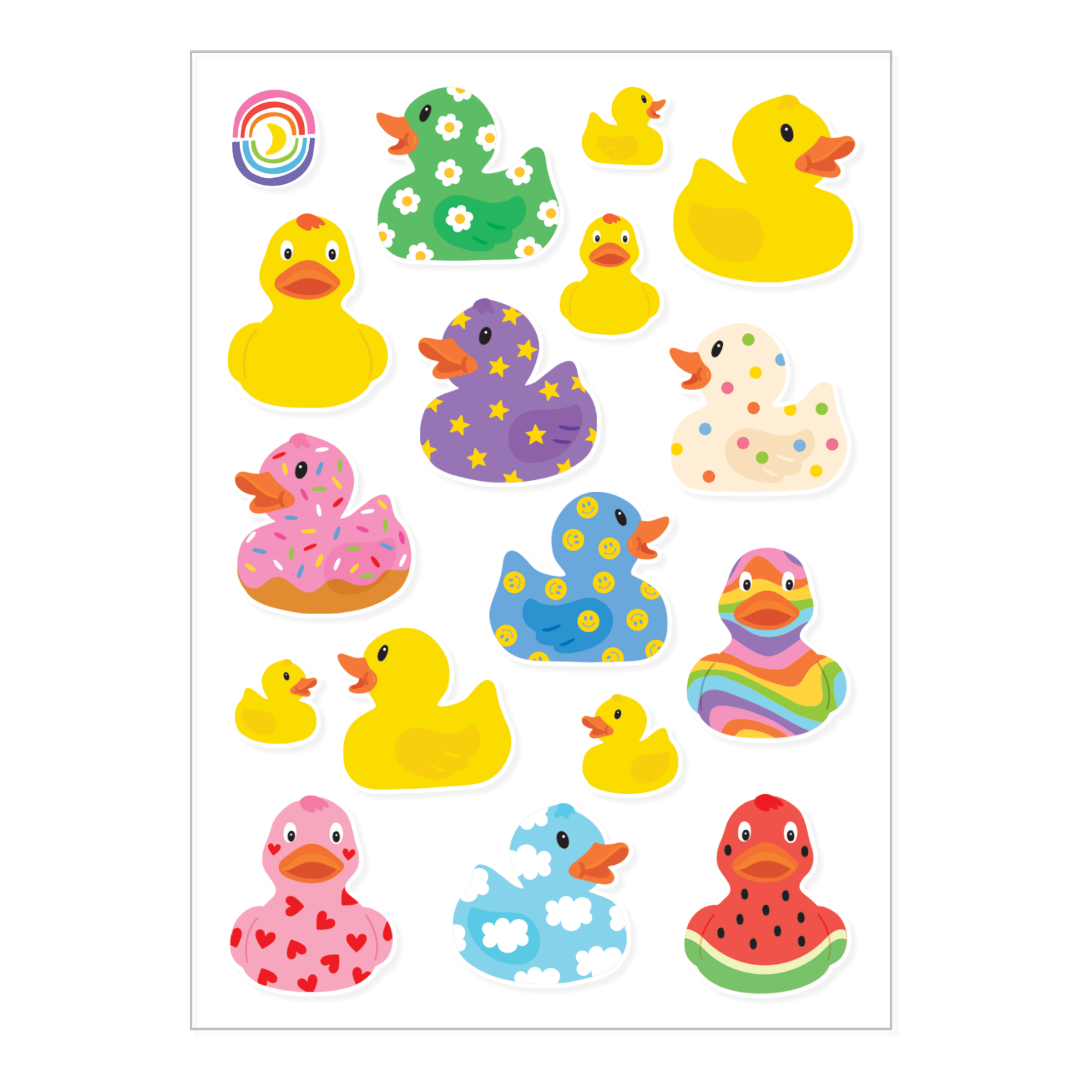 Feeling Ducky Sticker Sheet