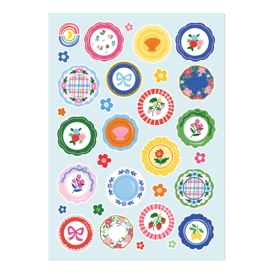 Kitschy Plate Collection Sticker Sheet