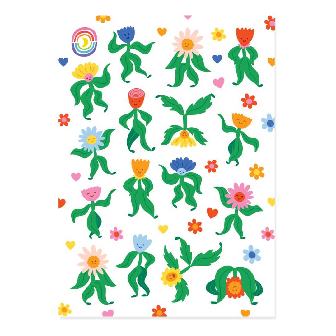 Flower Dance Sticker Sheet