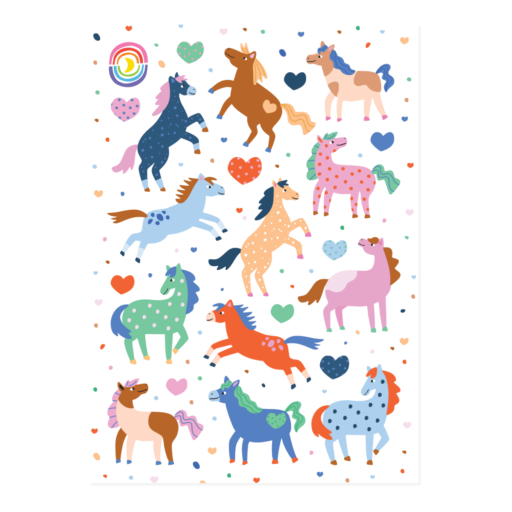 Funky Foals Sticker Sheet