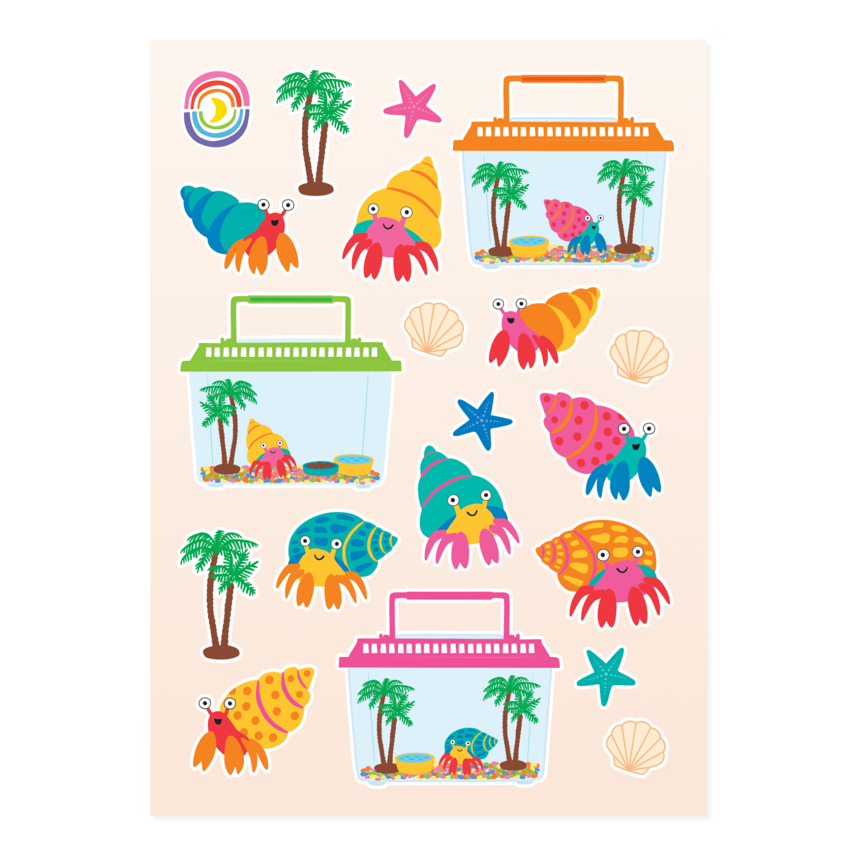 Hermits at Home Sticker Sheet