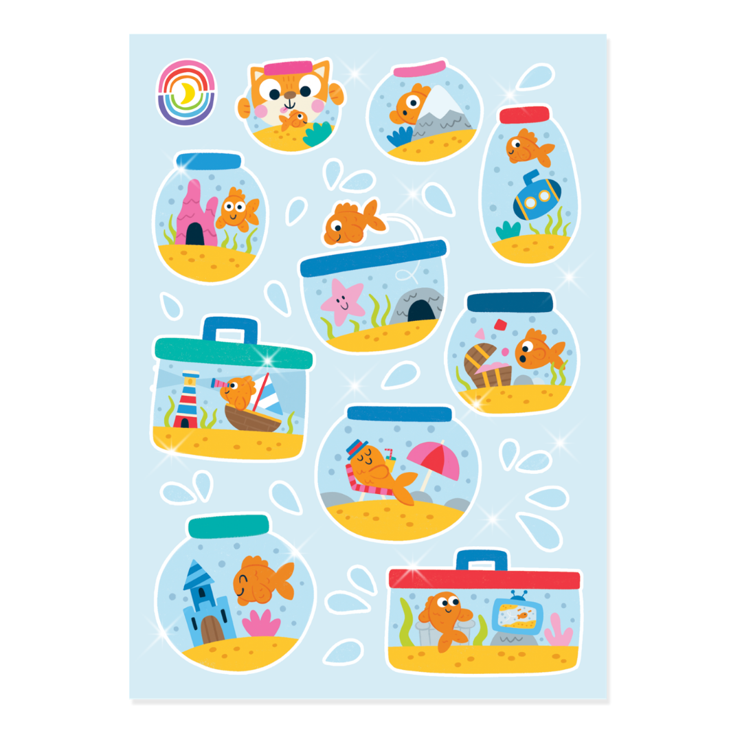It’s Fishy Hologram Sticker Sheet