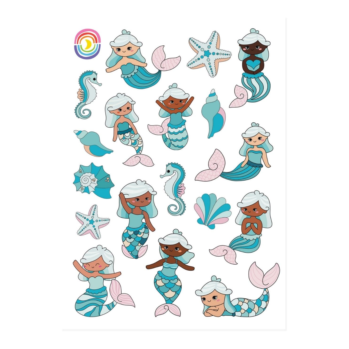 Mermaid Lagoon Hologram Sticker Sheet
