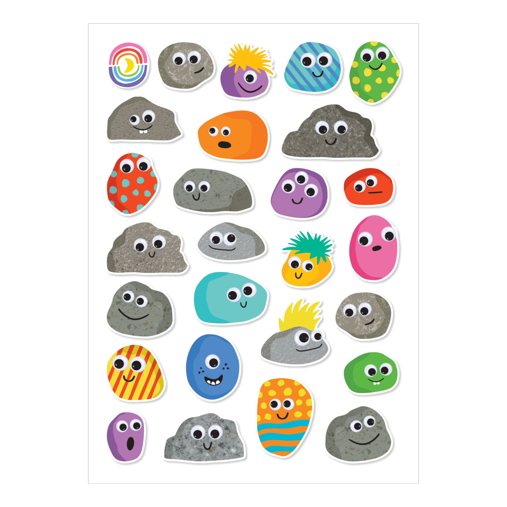 Pet Rock Party Sticker Sheet