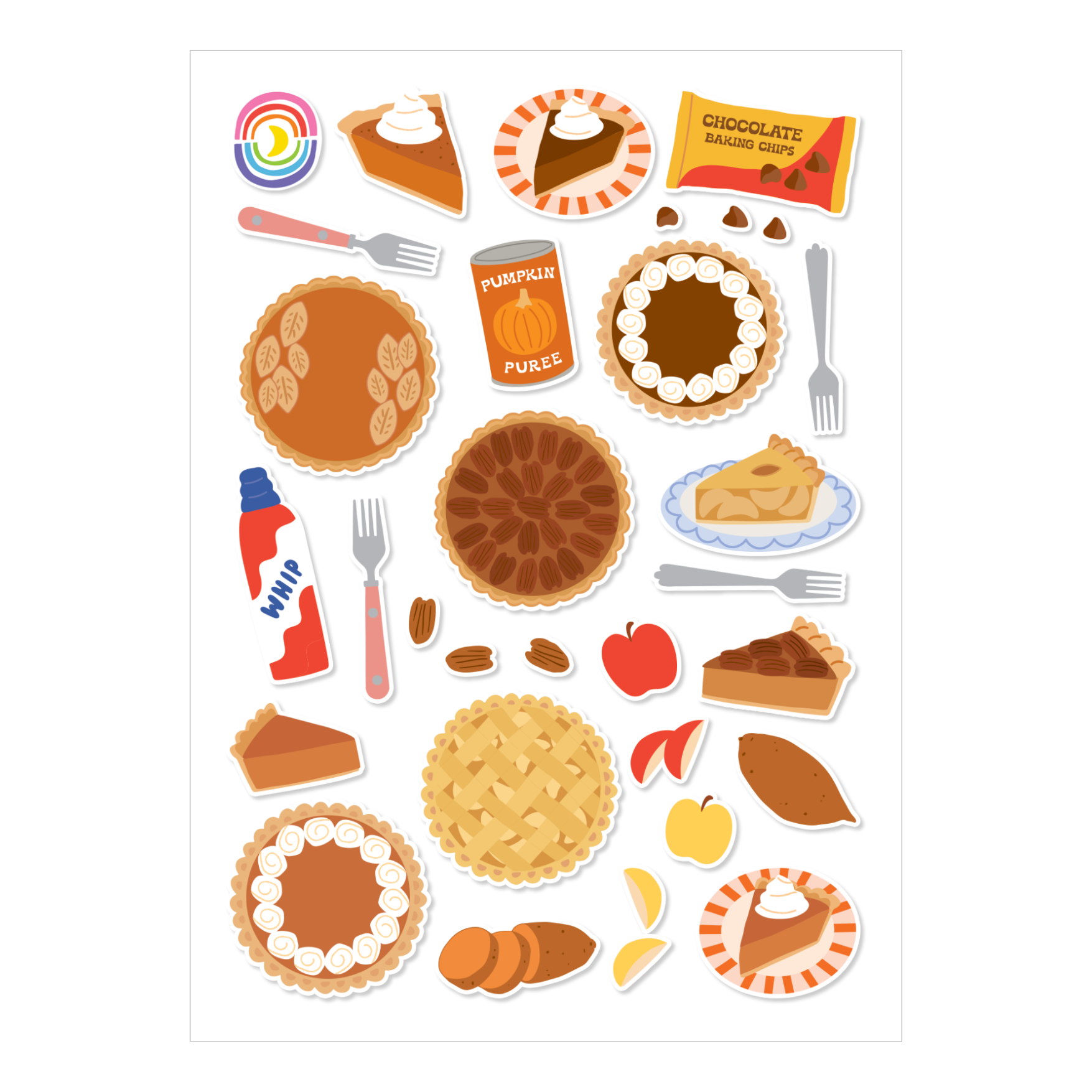 Cozy Pie Season Sticker Sheet