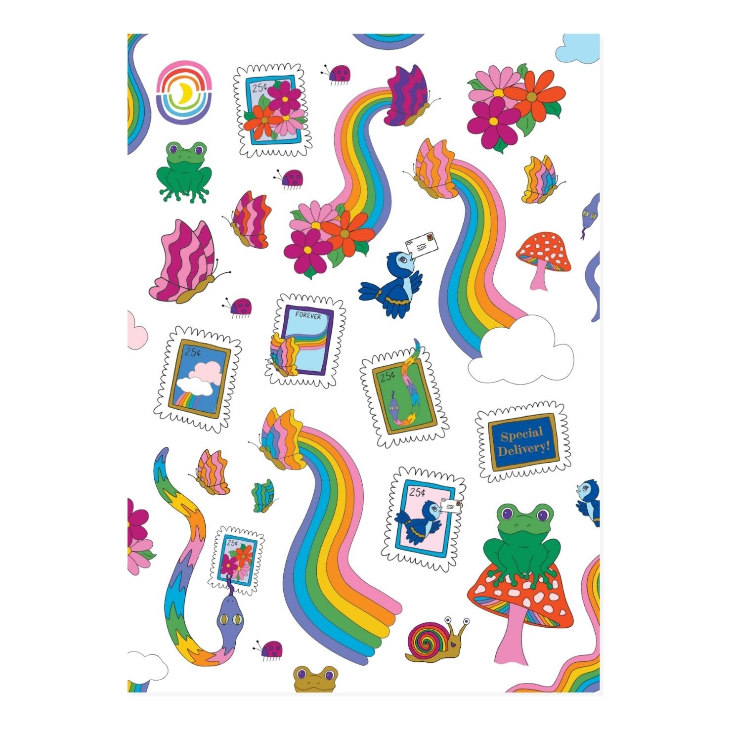 Rainbow Riders A6 Sticker Sheet