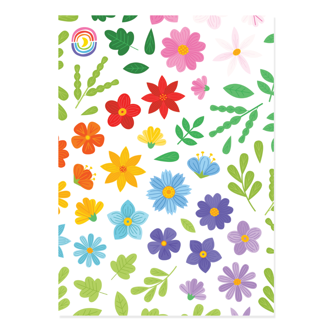 Pressed Flowers A6 Sticker Sheet