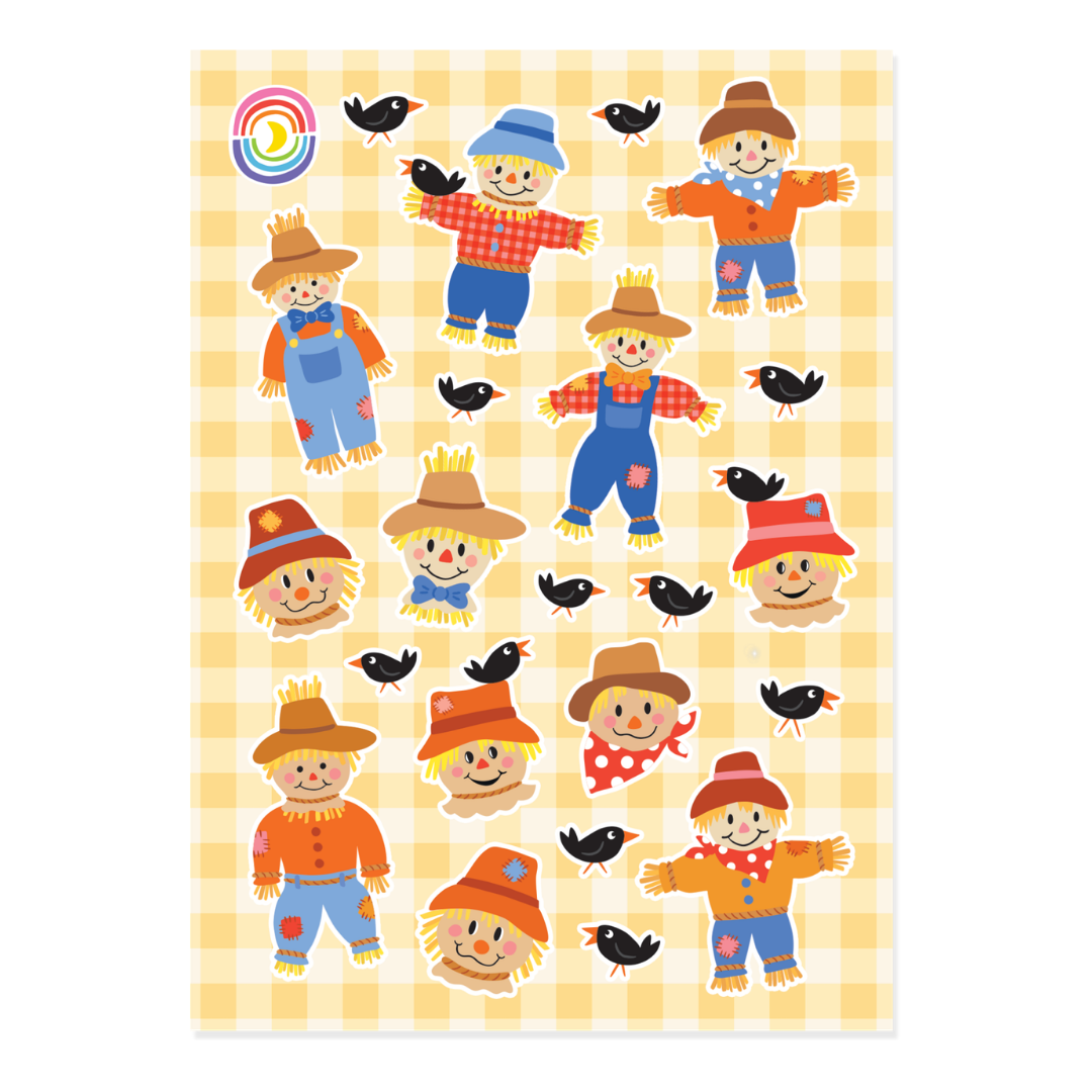 Sweet Scarecrows Sticker Sheet
