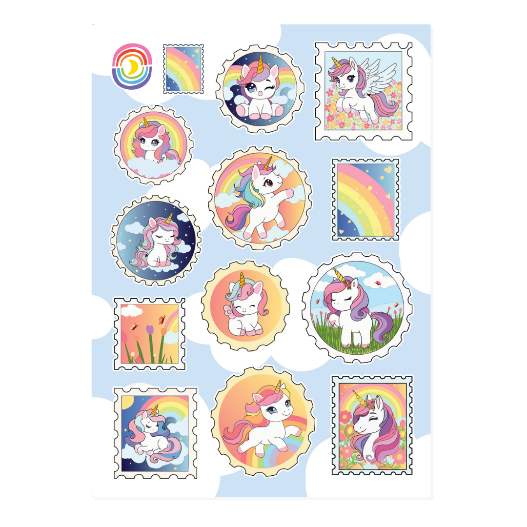 Unicorn Magic Mail Sticker Sheet