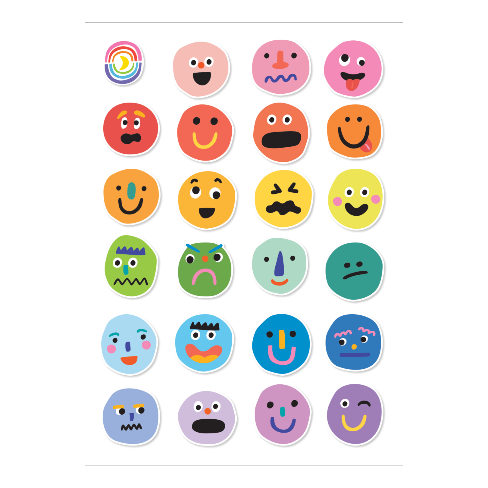 Silly Moods Sticker Sheet