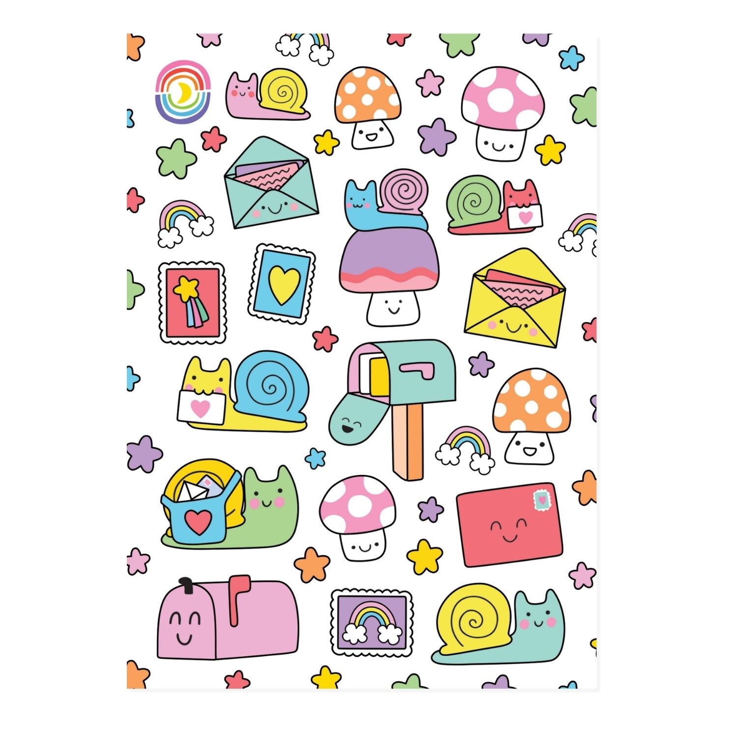 Snails and Mails A6 Sticker Sheet