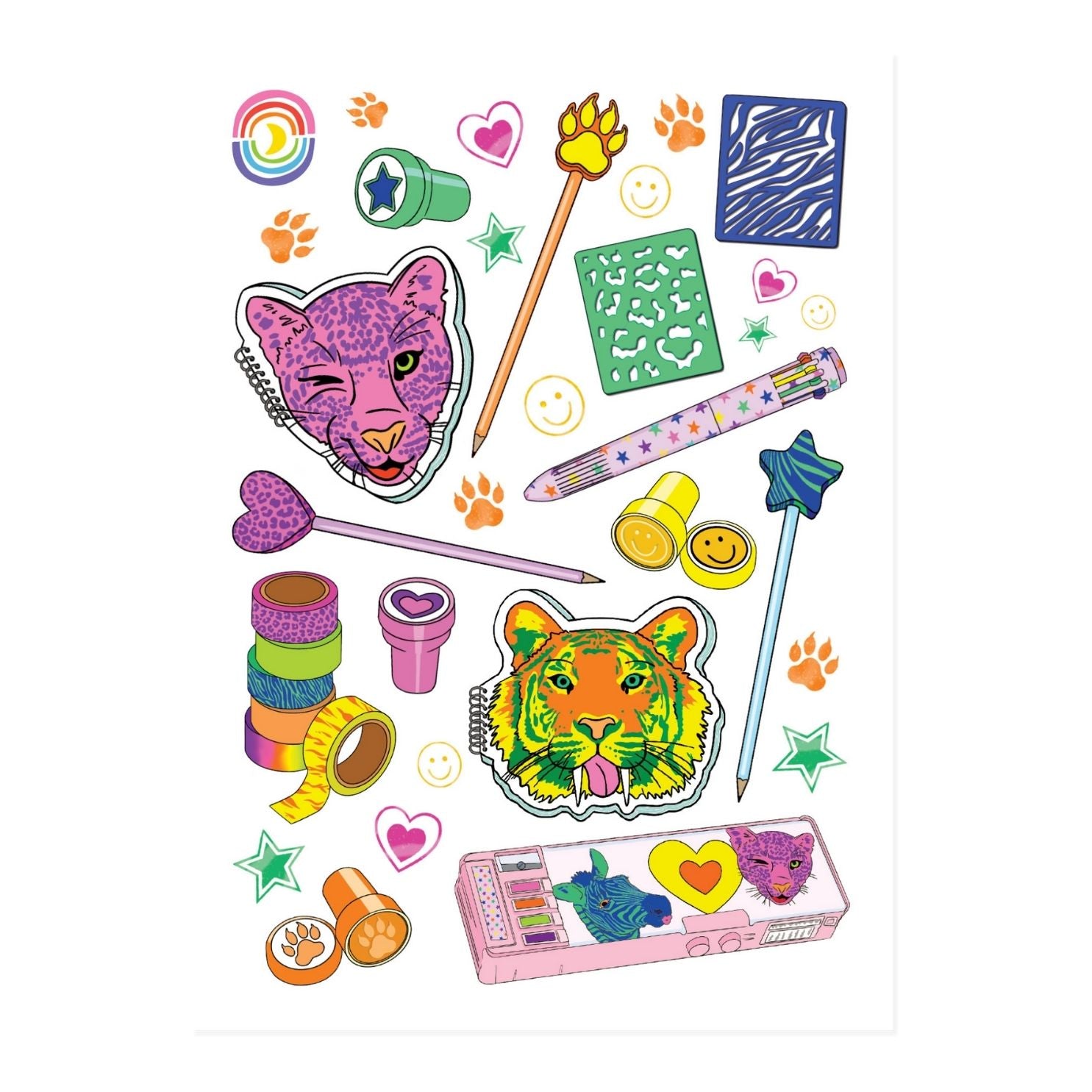 Stationery Safari Sticker Sheet