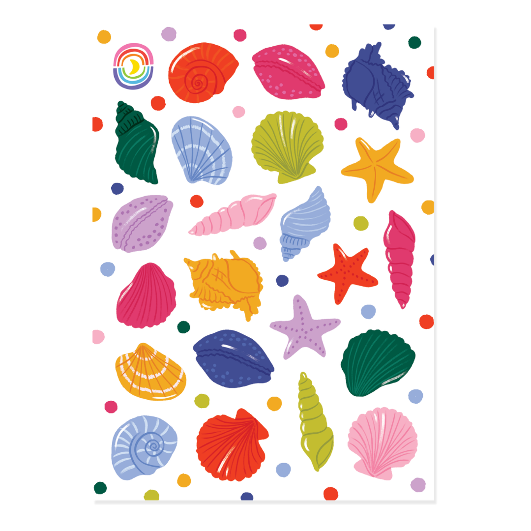 Summer Seashell Sticker Sheet