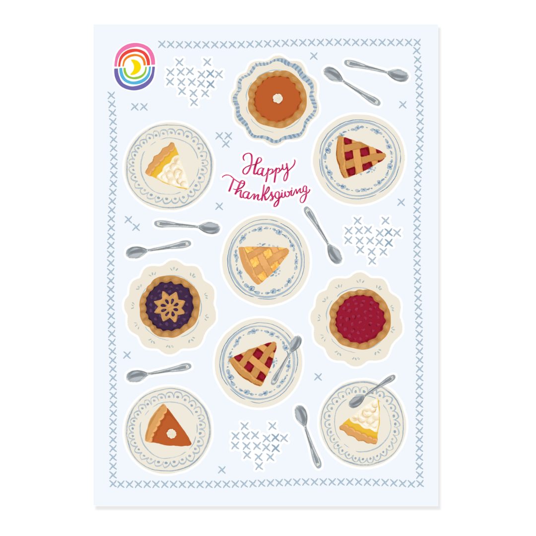 Vintage Thanksgiving Sticker Sheet