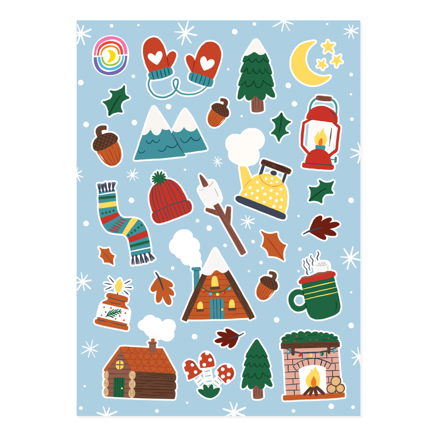 To the Cabin Hologram Sticker Sheet