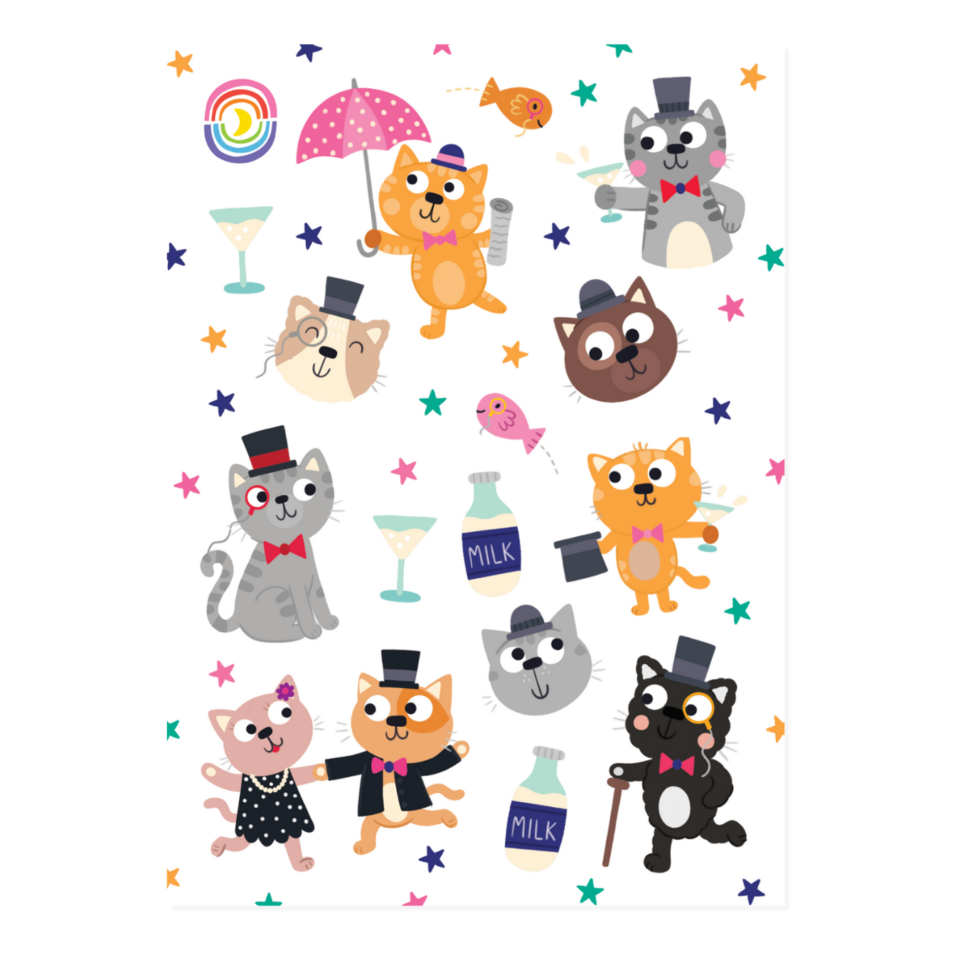 Top Cats A6 Sticker Sheet