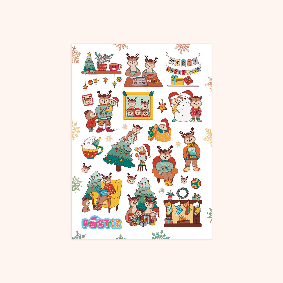 Deer Family & Friends Sticker Sheet