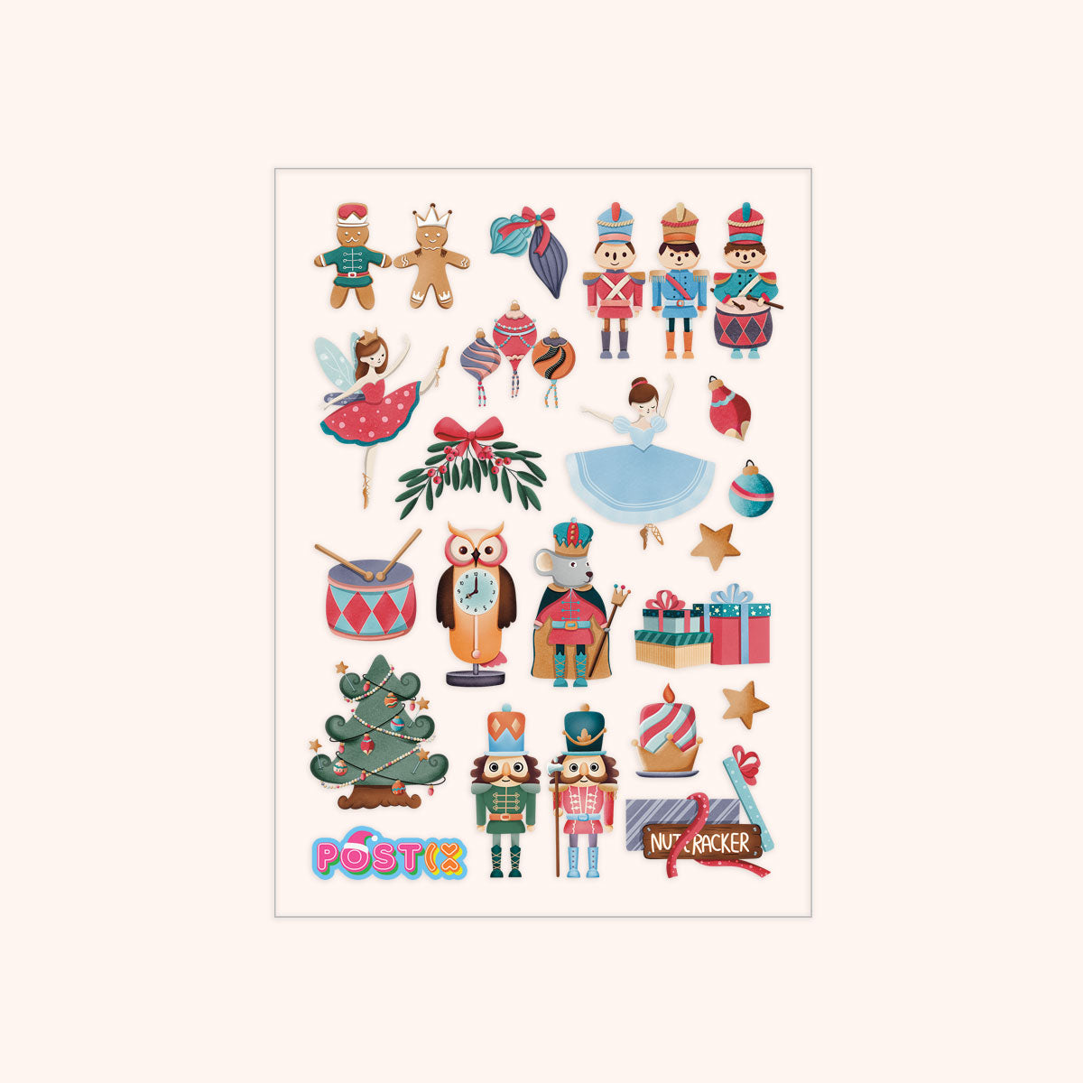 Nutcracker Sweet A6 Transparent Sticker Sheet