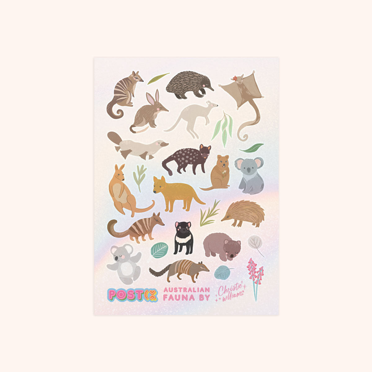 Aussie Fauna Hologram Sticker Sheet