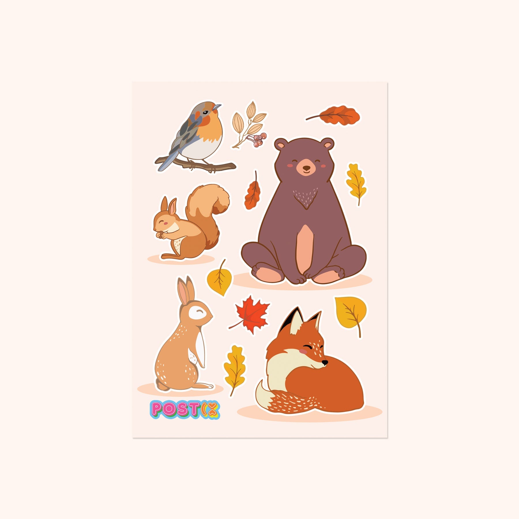 Autumn in the Woods Sticker Sheet