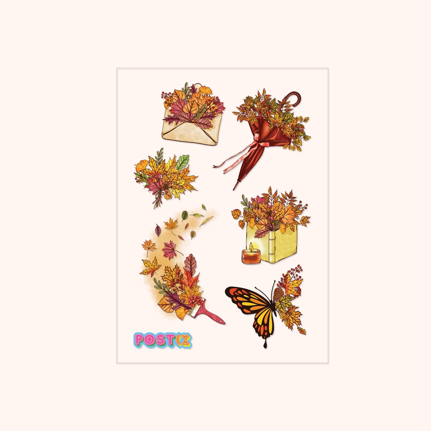 Autumn Life Transparent Sticker Sheet