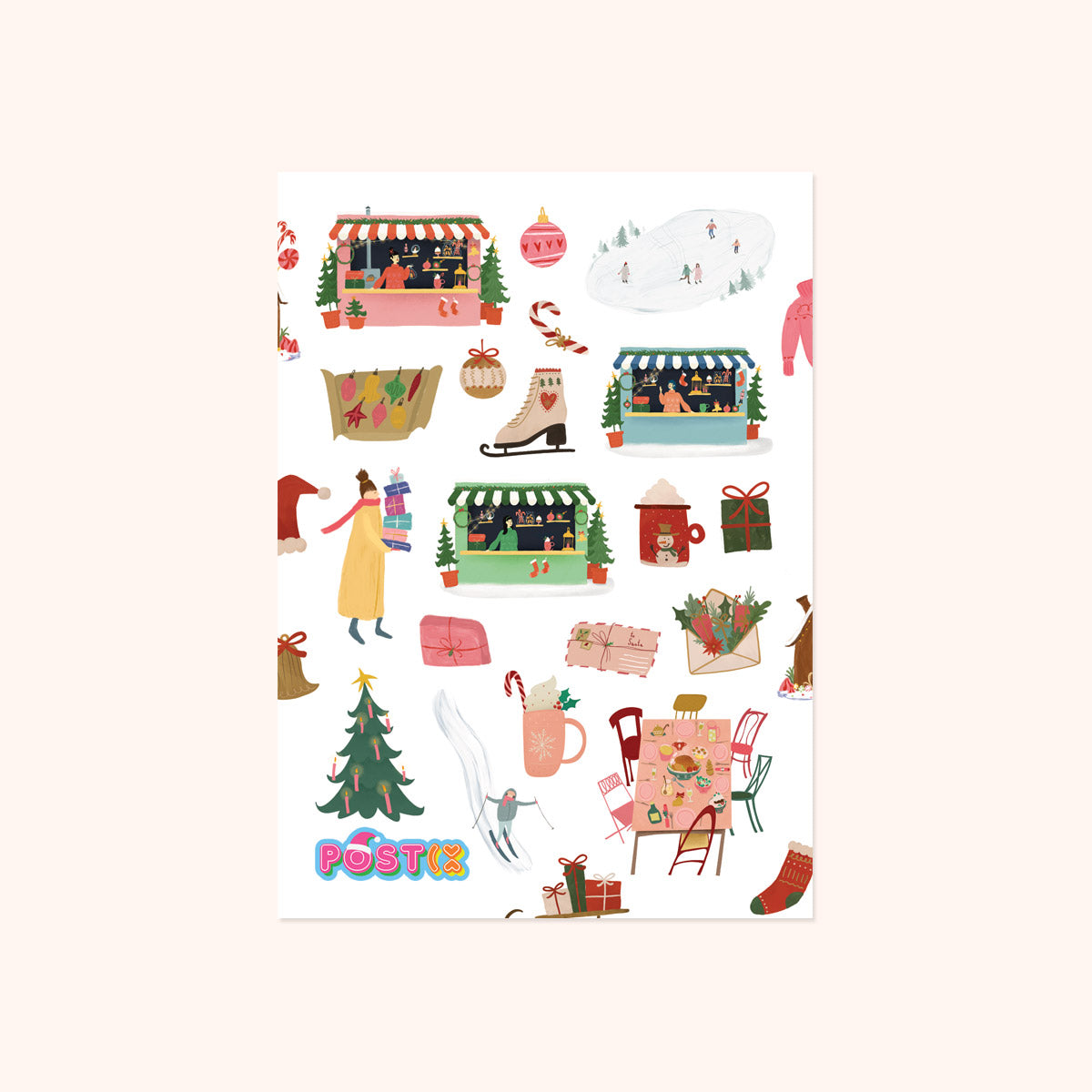 Big City Christmas Paper Sticker Sheet