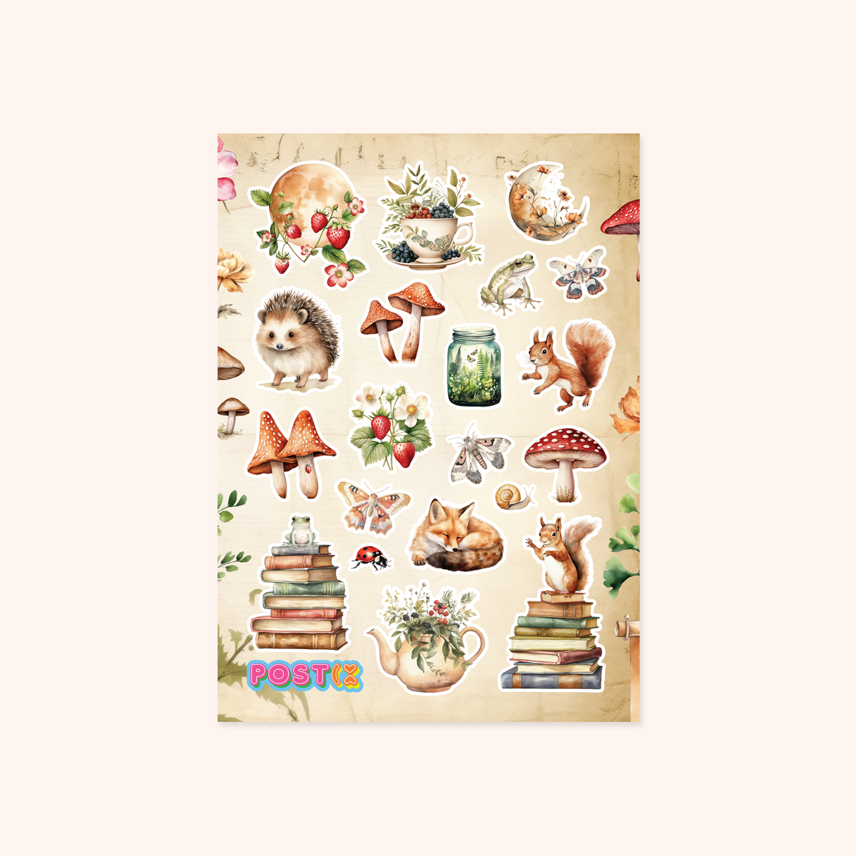 British Woodlands Paper Sticker Sheet