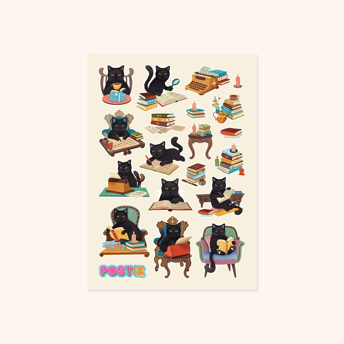 Cat Interrupted A6 Sticker Sheet