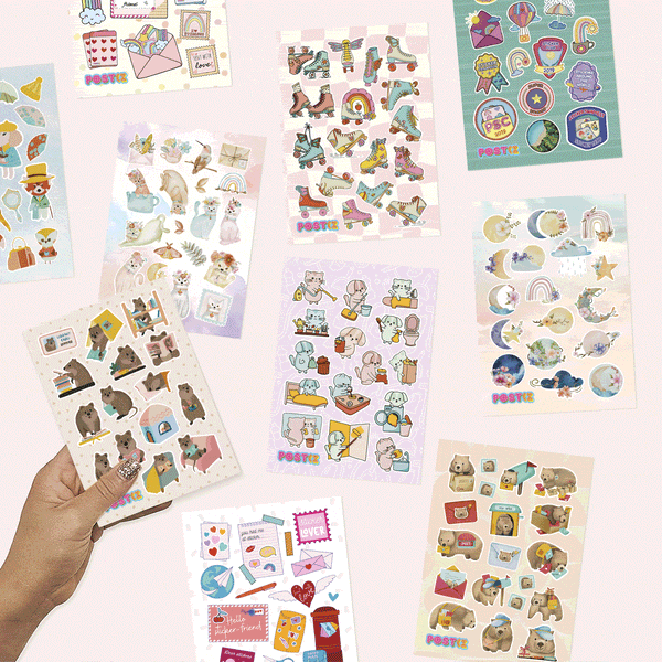 Join our monthly sticker club at moonbow creative co 