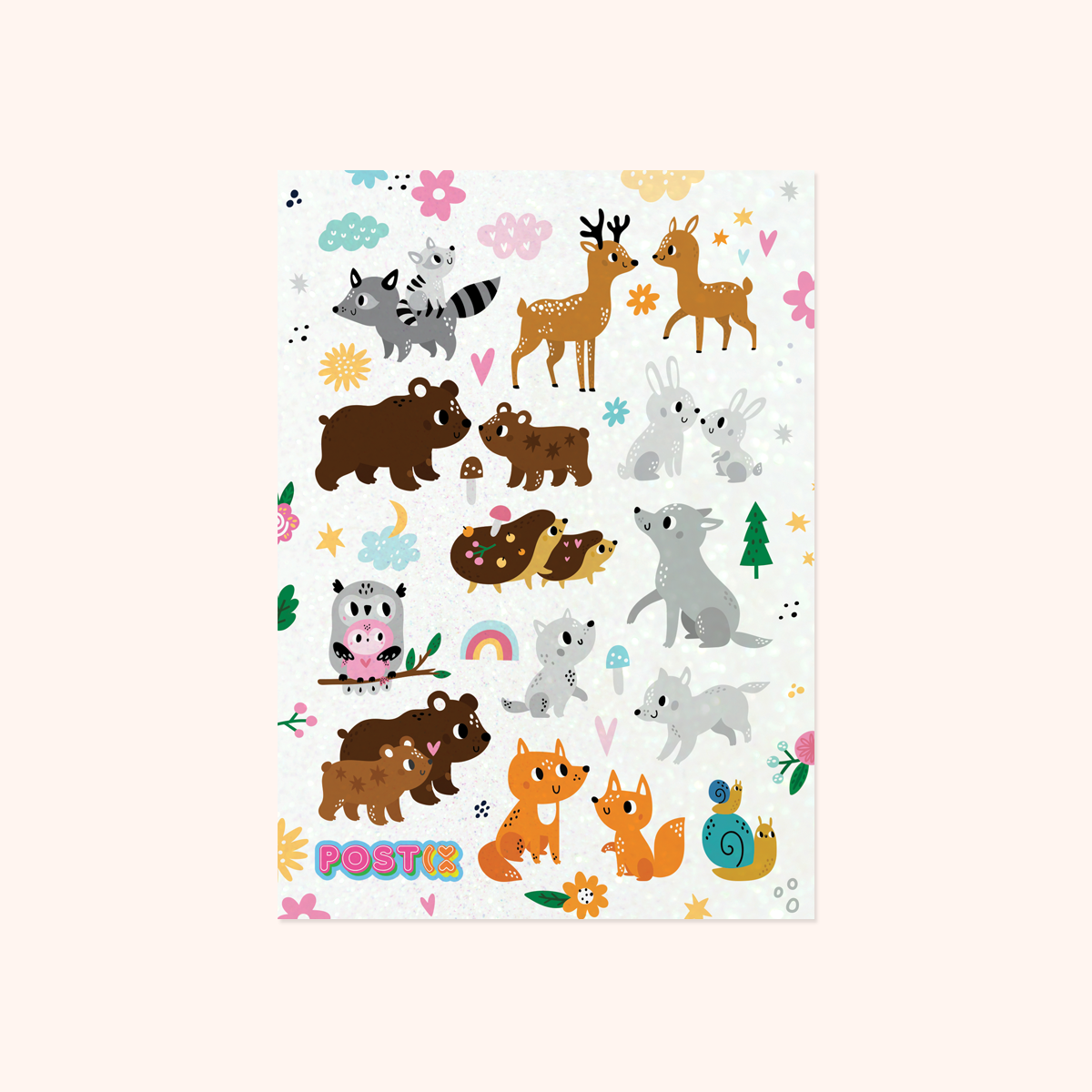 Kinship Creatures Glitter Sticker Sheet