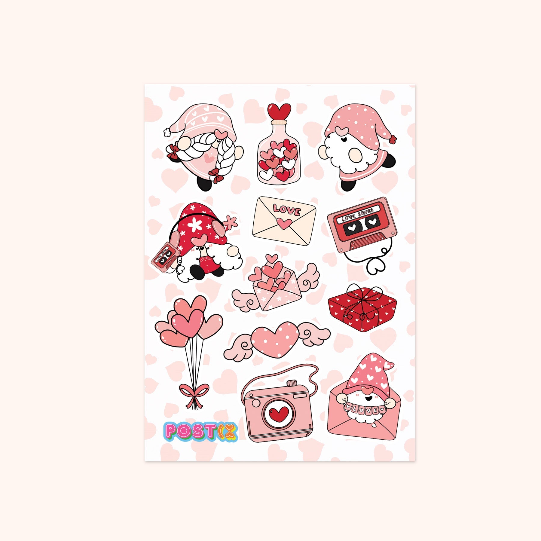 Romantic Gnomes Sticker Sheet