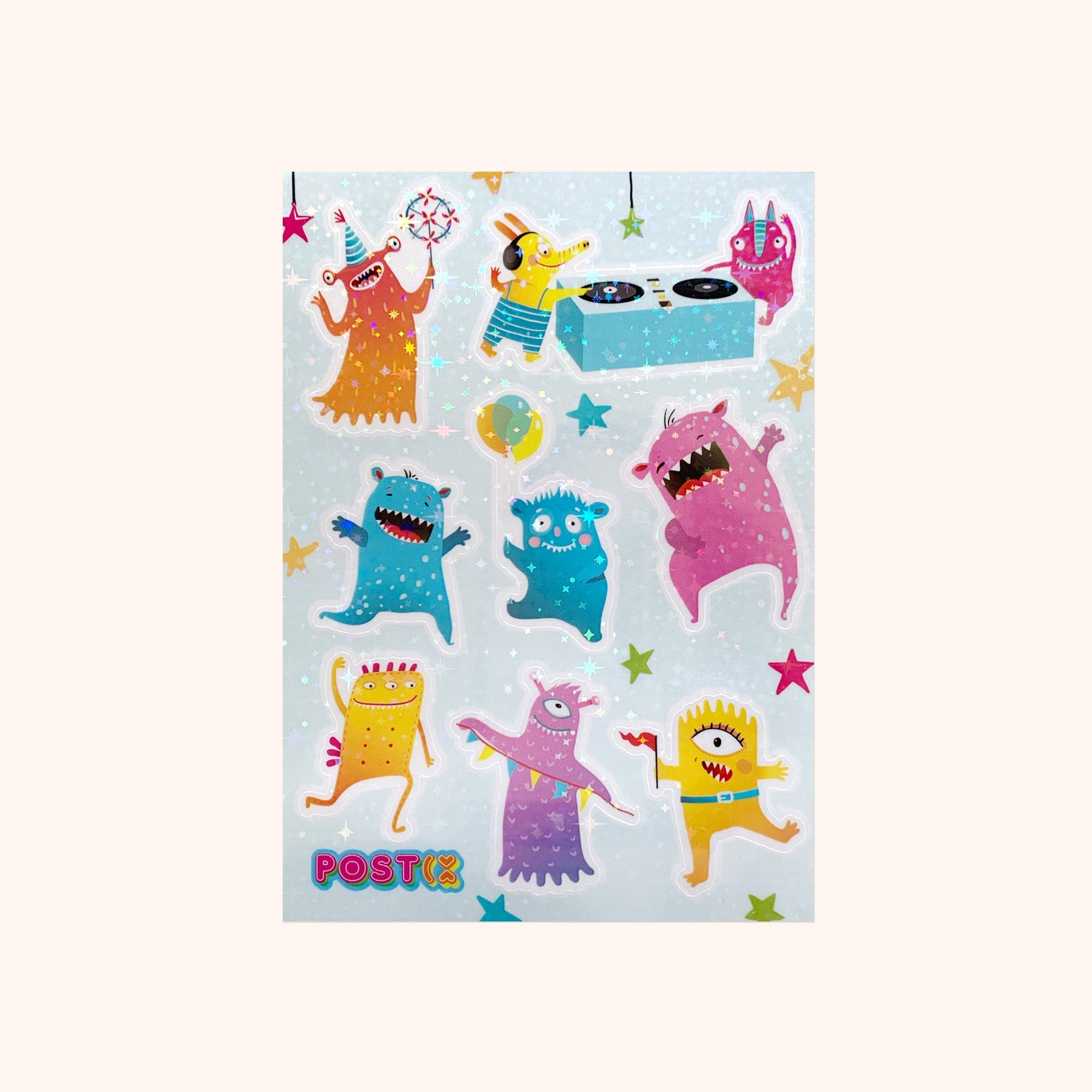 Monster Disco Hologram Sticker Sheet