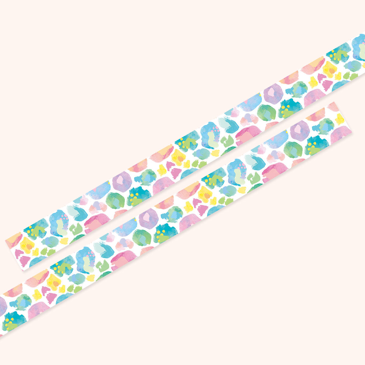 Limited Edition Kasey Rainbow Pastel Leopard Washi Tape