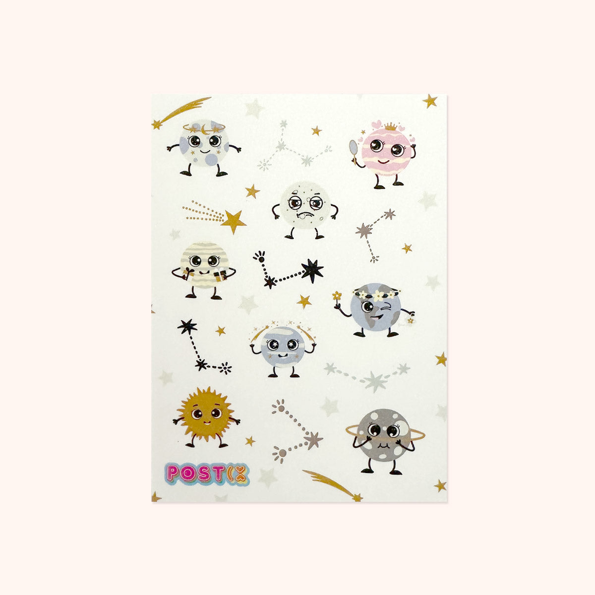 Planet Moods Glitter Sticker Sheet