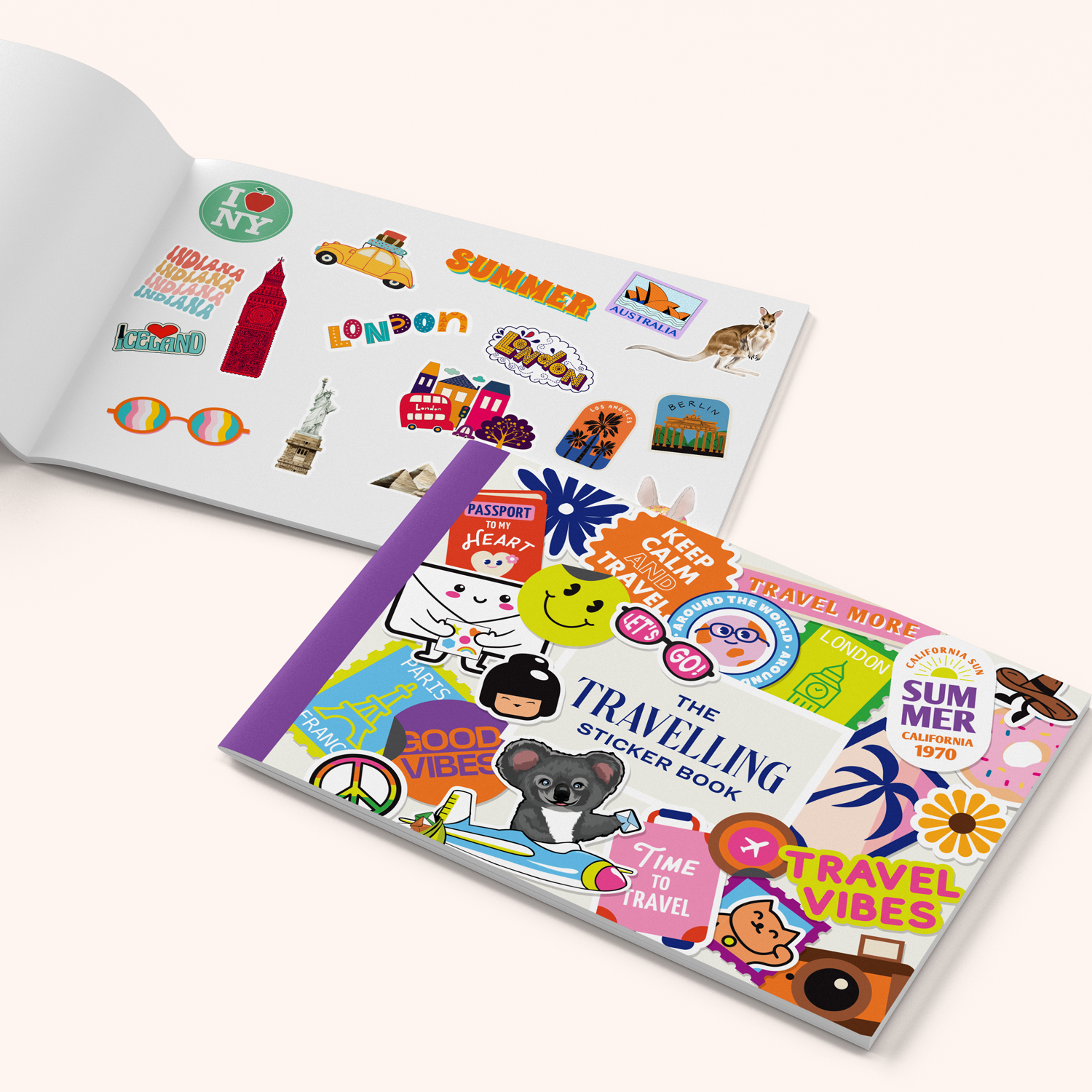 Travelling Sticker Book - Reusable Release Book