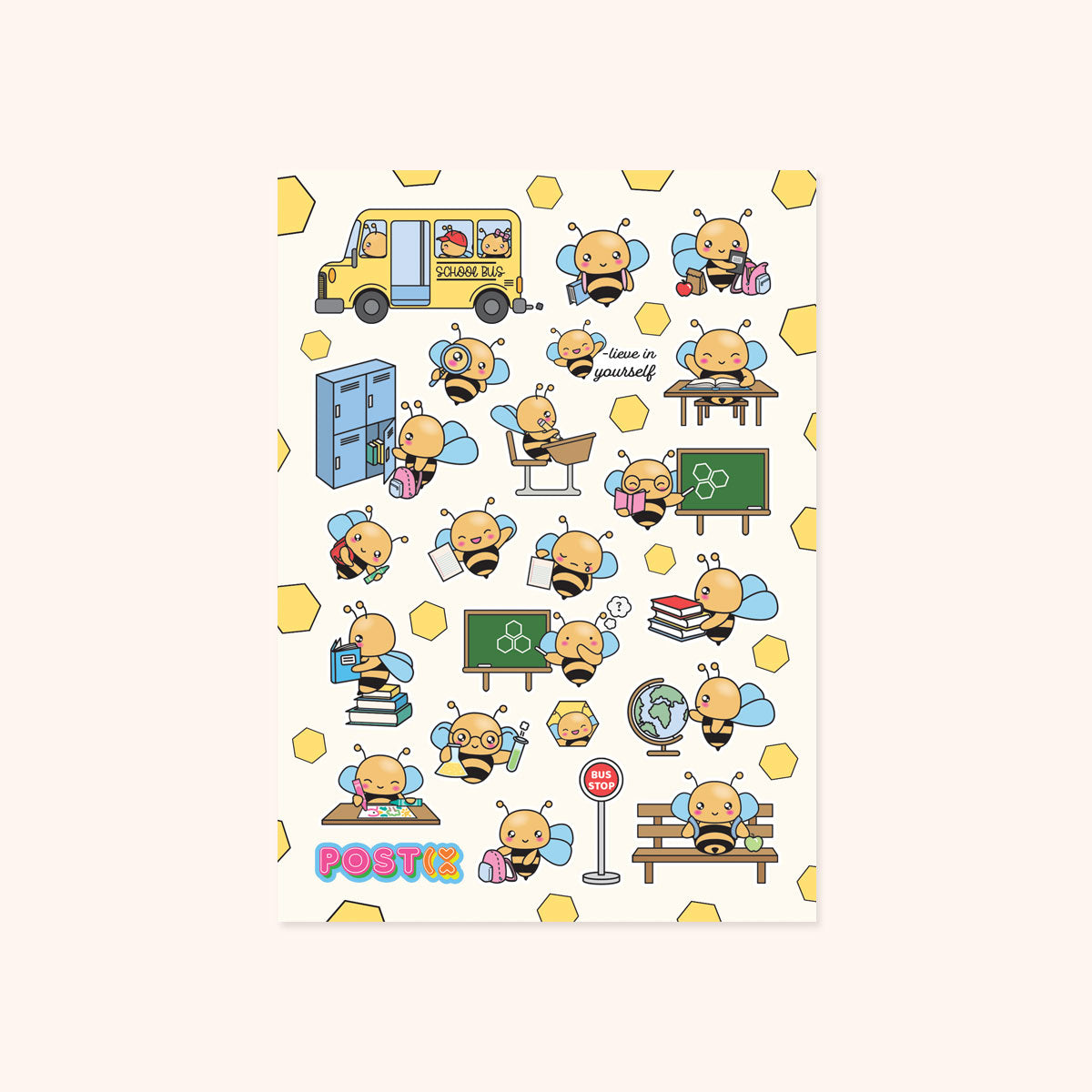 Bee Grade A6 Sticker Sheet