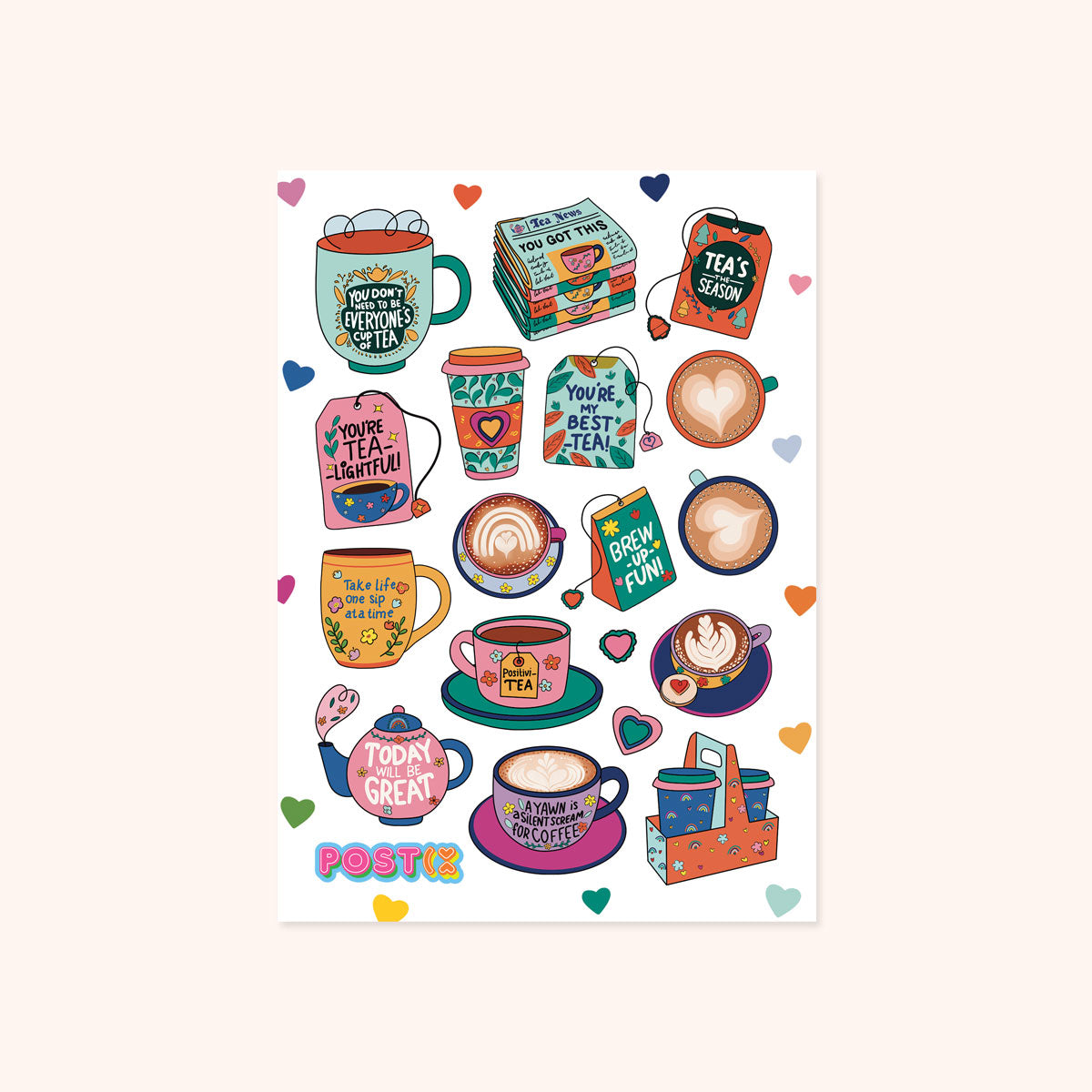 Best-Tea A6 Sticker Sheet