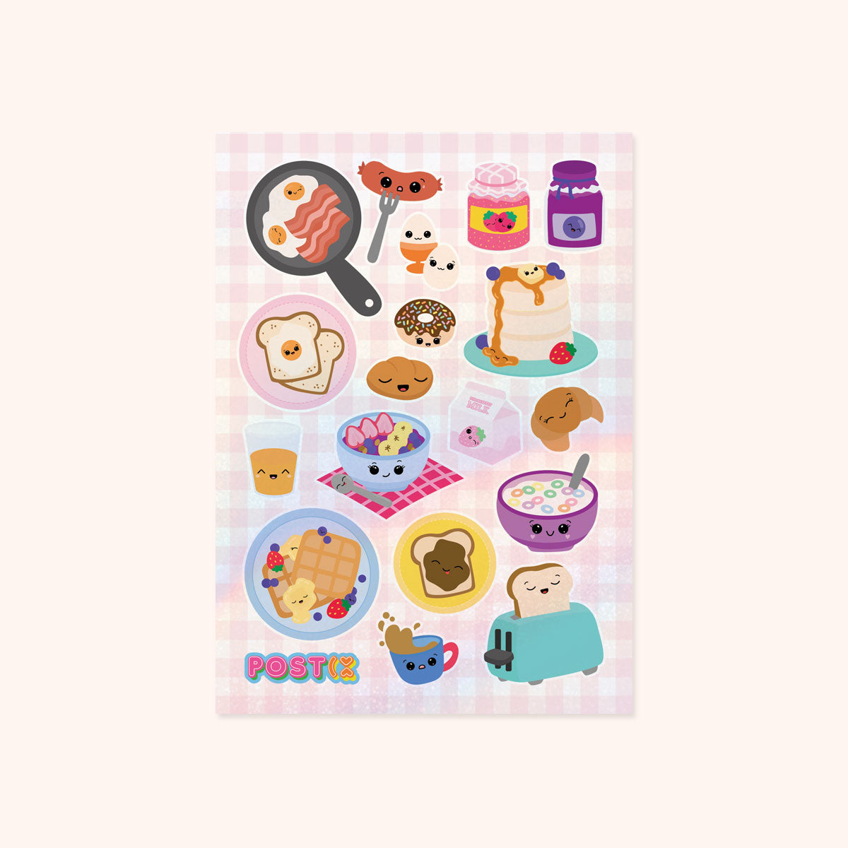 Breakie Buds A6 Hologram Sticker Sheet