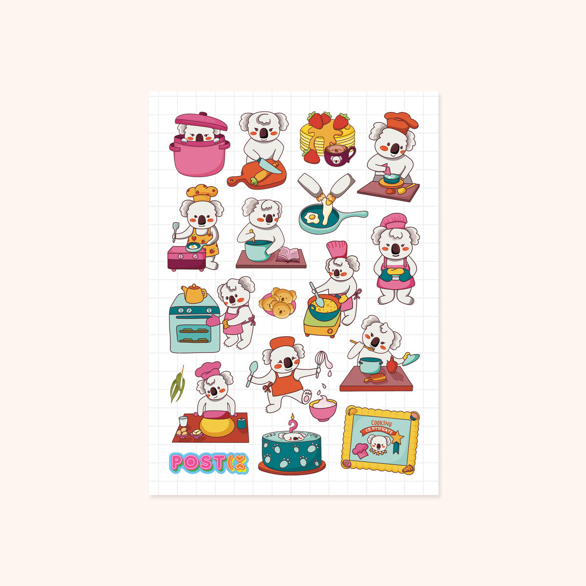 Koala's Kitchen A6 Sticker Sheet