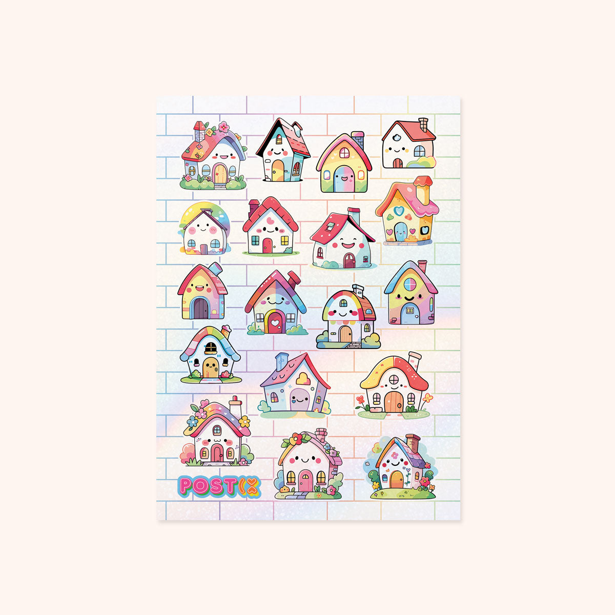 Happiest at Home Hologram Sticker Sheet