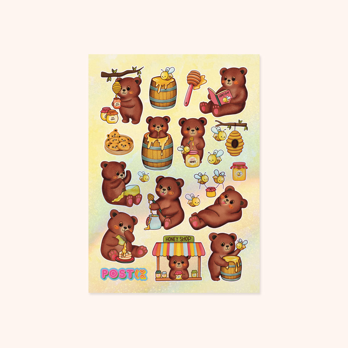 Beary Sweet Hologram Sticker Sheet