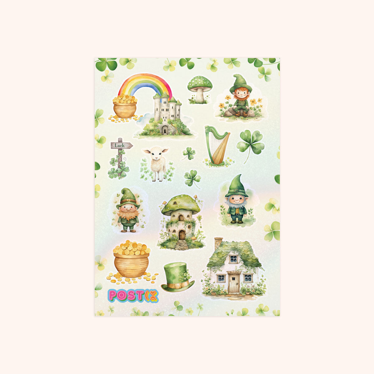 Irish Charm Hologram Sticker Sheet