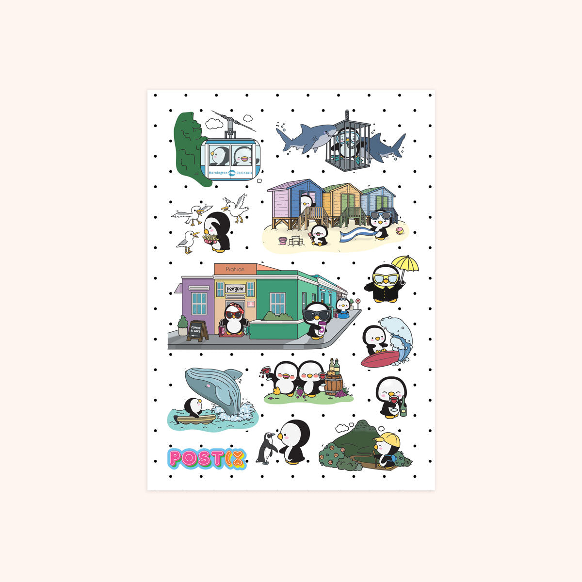 Phillip Island Penguins Sticker Sheet