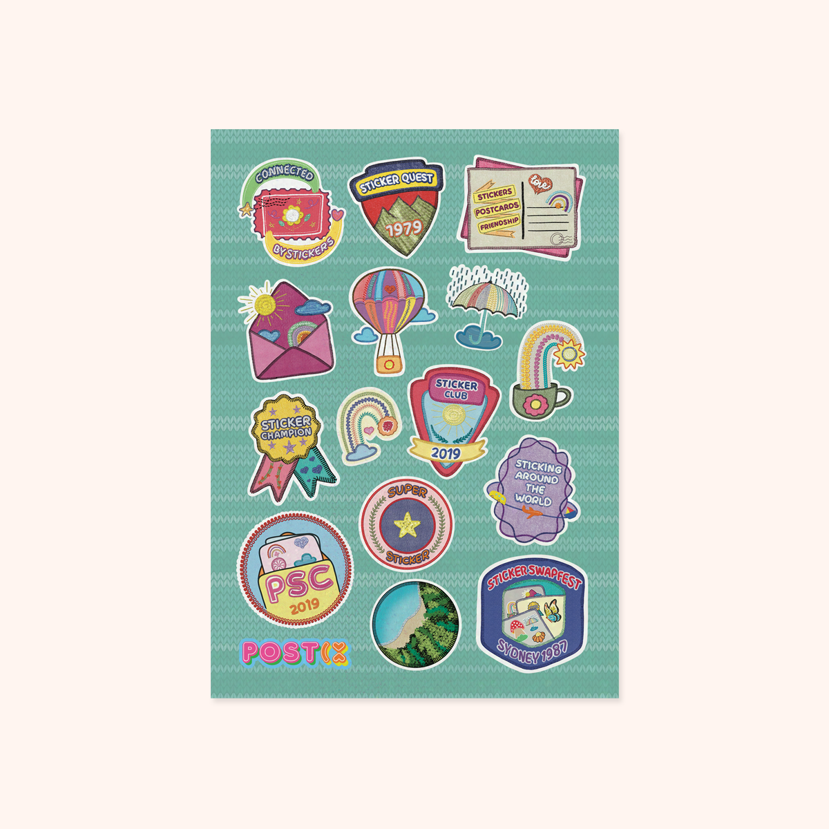 Sticker Patch Adventures Glitter Sticker Sheet