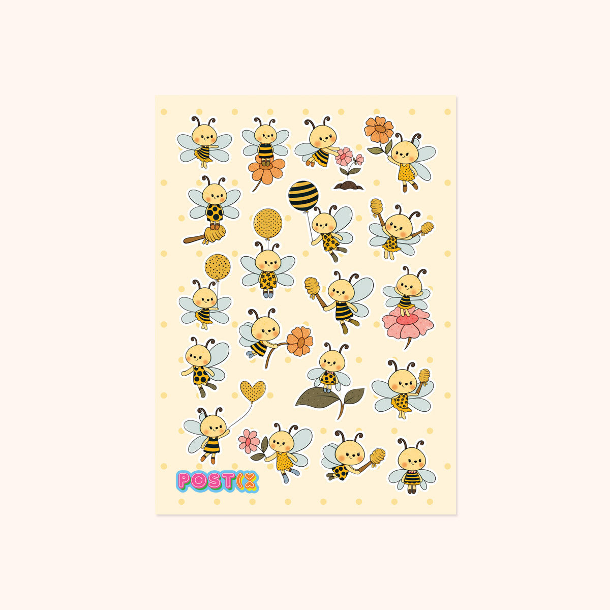 Sweet Bee Sticker Sheet