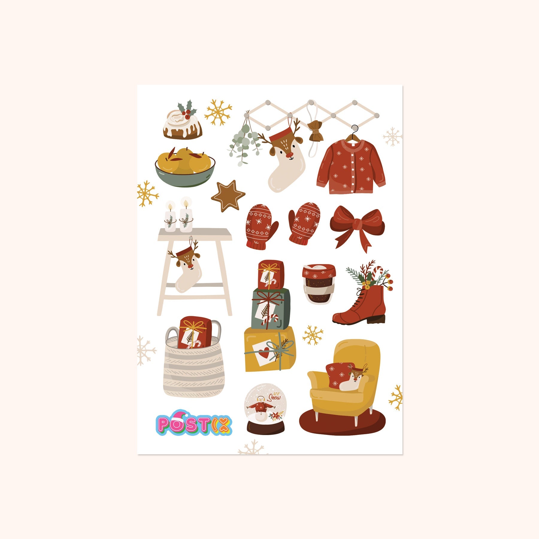 Christmas at Home Sticker Sheet