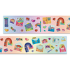 Rainbow Mail Dot Hologram Infinity Sticker Roll
