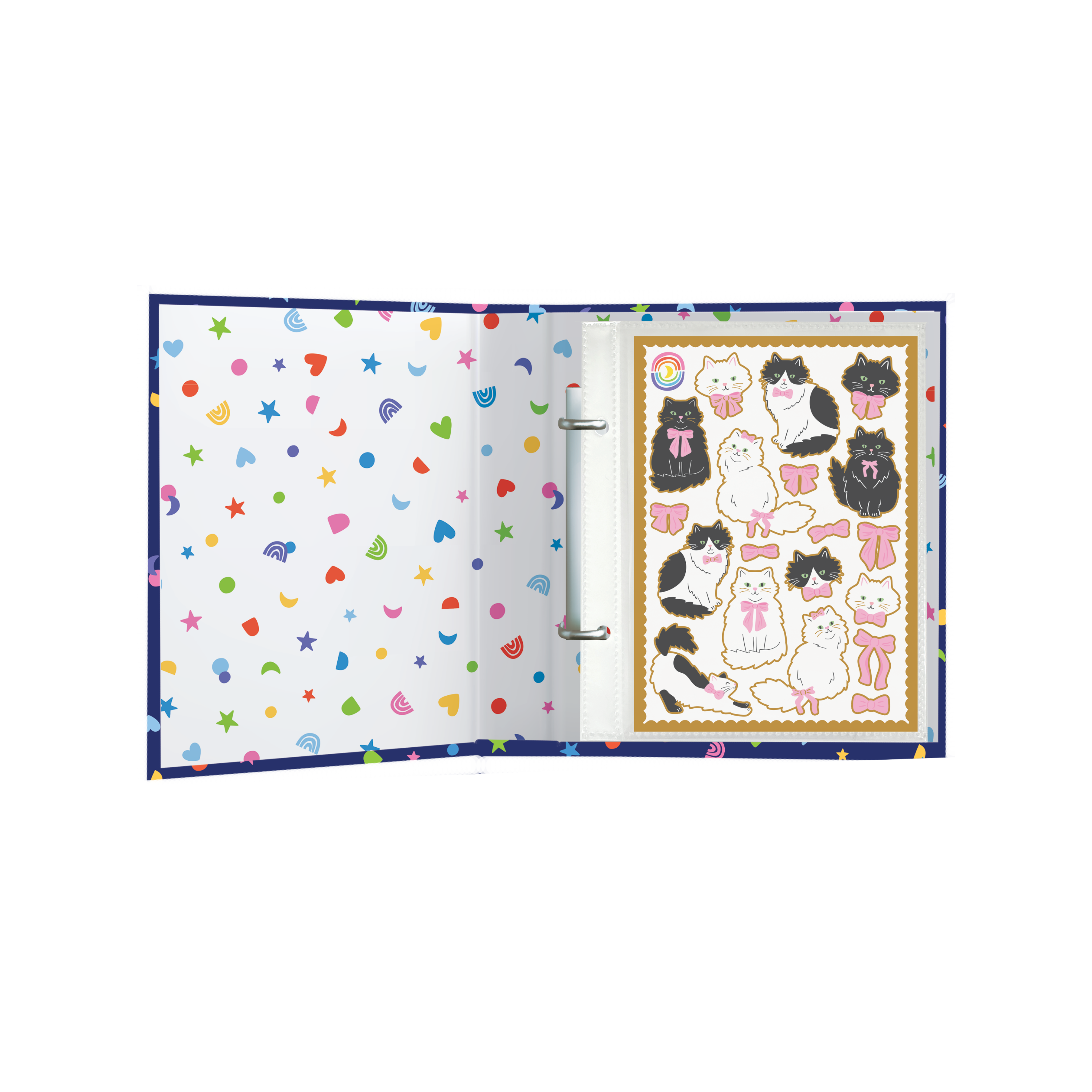 Sticker Organizing Folder Confetti Blue Moon